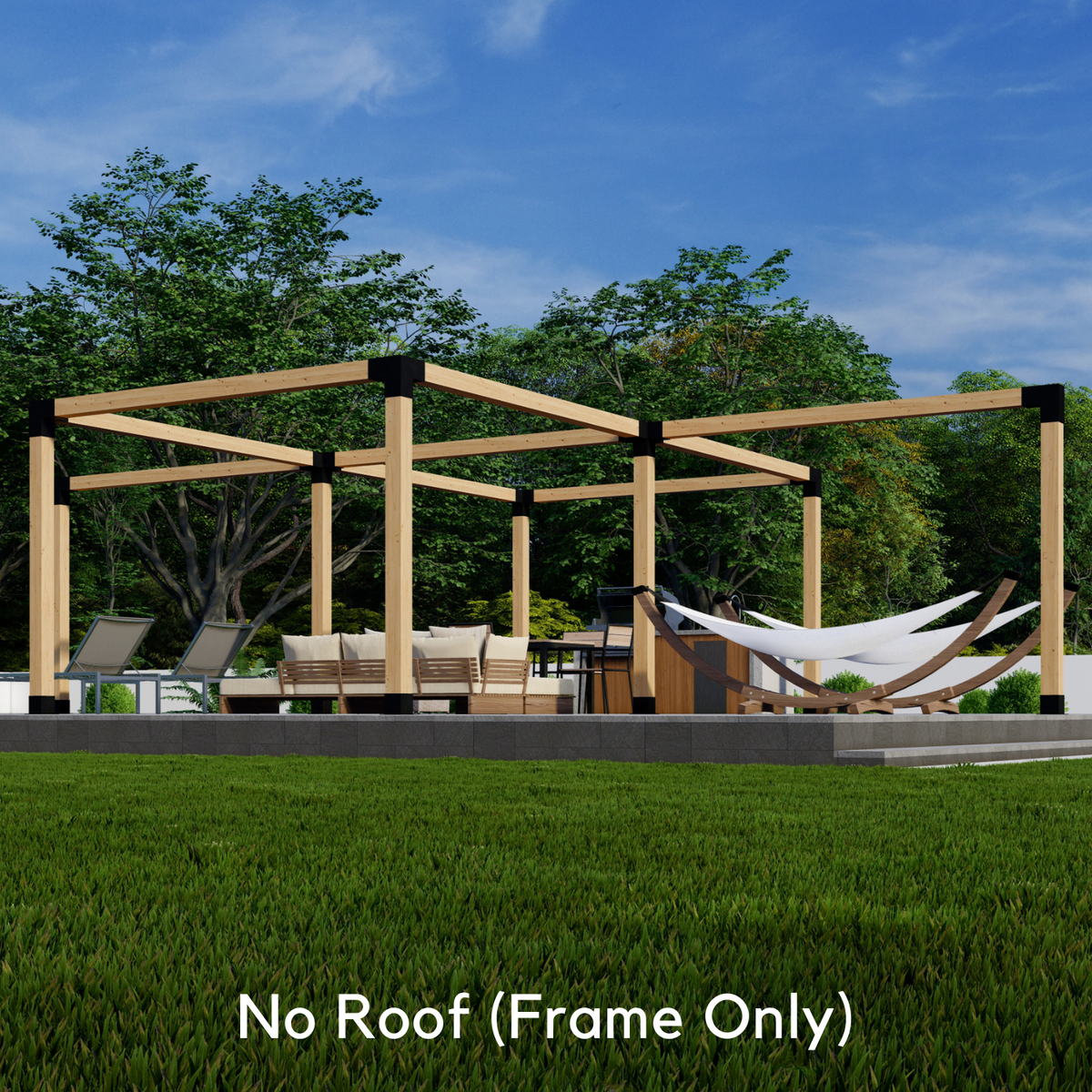 Kit de pergola hexagonale – Pour pergola autoportante jusqu’à 36' x 24'