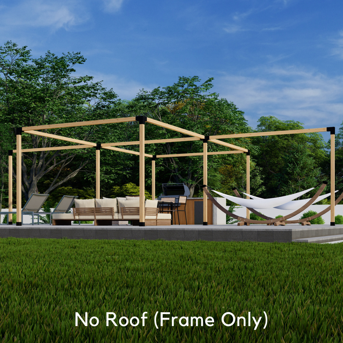 Kit de pergola à 6 côtés – Pour pergola autoportante jusqu’à 36' x 24'