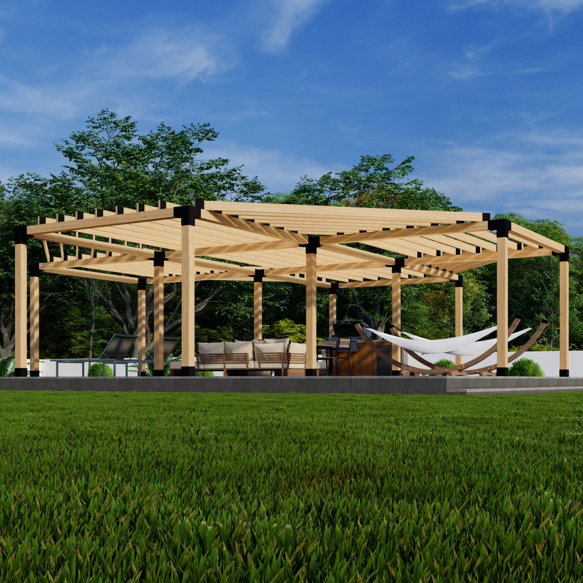 Kit de pergola octogonale – Pour pergola à 8 modules jusqu’à 36' x 36'