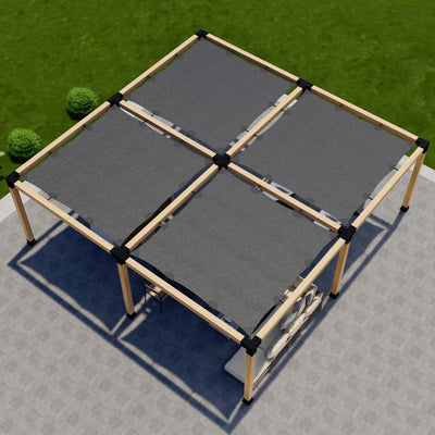 Pergola couverte 24x18 avec pare-soleil