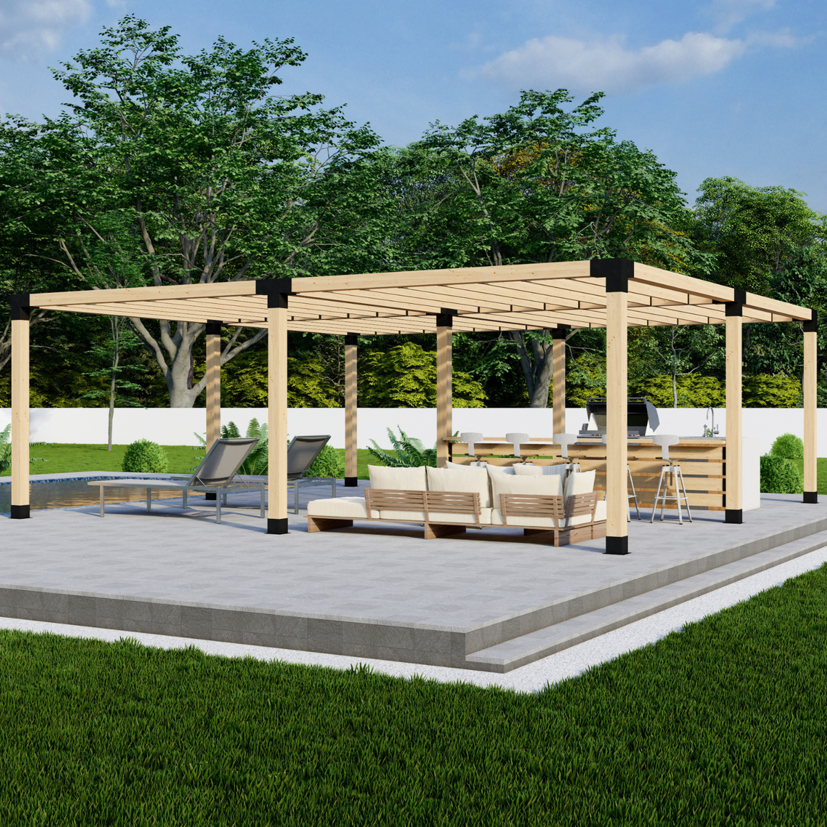 Grand kit DIY de pergola