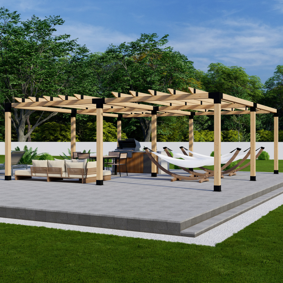 Kit DIY de supports pour construire une pergola