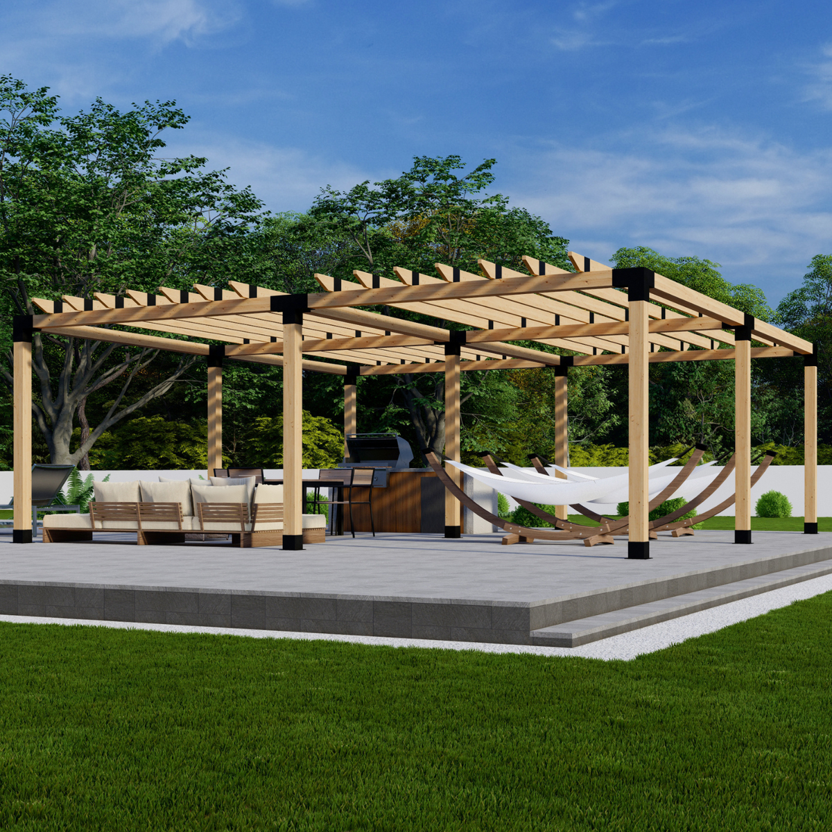 Kit DIY de supports et quincaillerie pour pergola