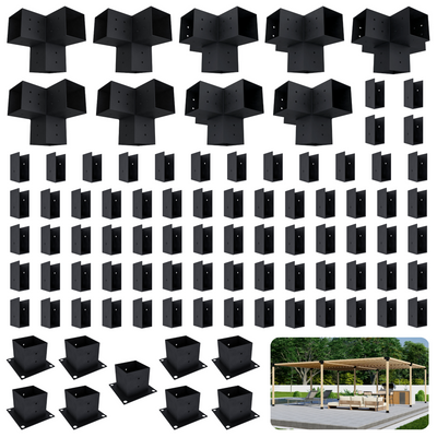 Kit de pergola autoportante 20x15 avec toit
