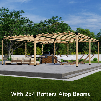 Kit de pergola autoportante 20x15 avec toit