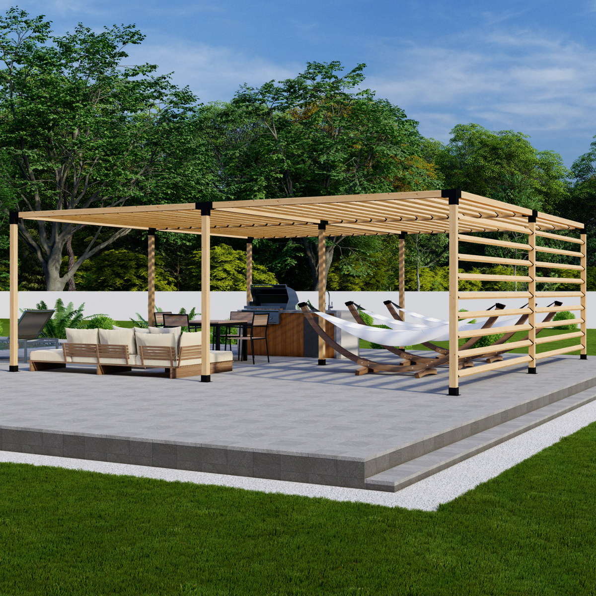 Kit pour pergola DIY avec toit