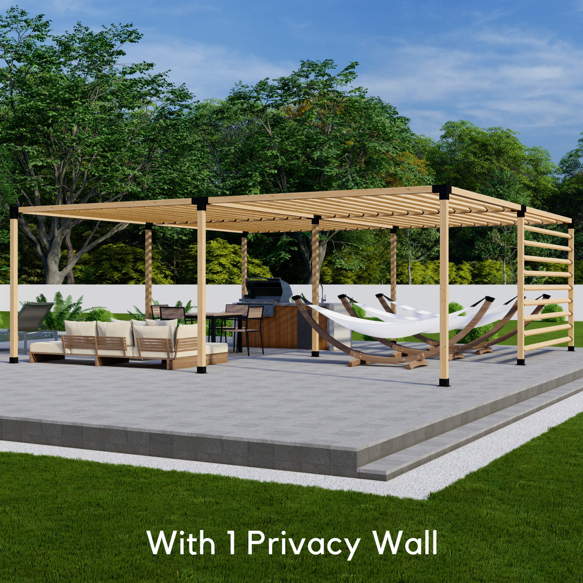 Kit pour construire une pergola avec toit