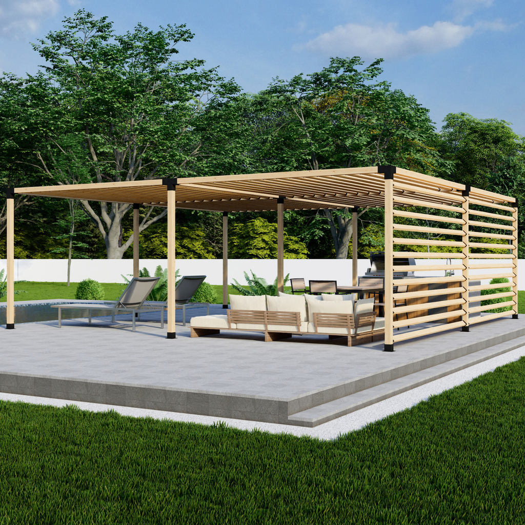 Kit de supports pour pergola DIY avec poteaux 4x4