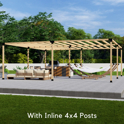 Kit de pergola autoportante 24x14 avec toit