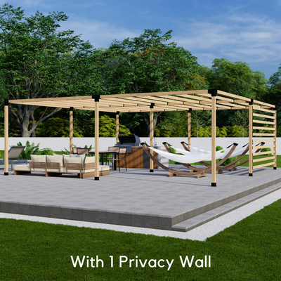 Kit de supports pour construire une pergola contemporaine en bois
