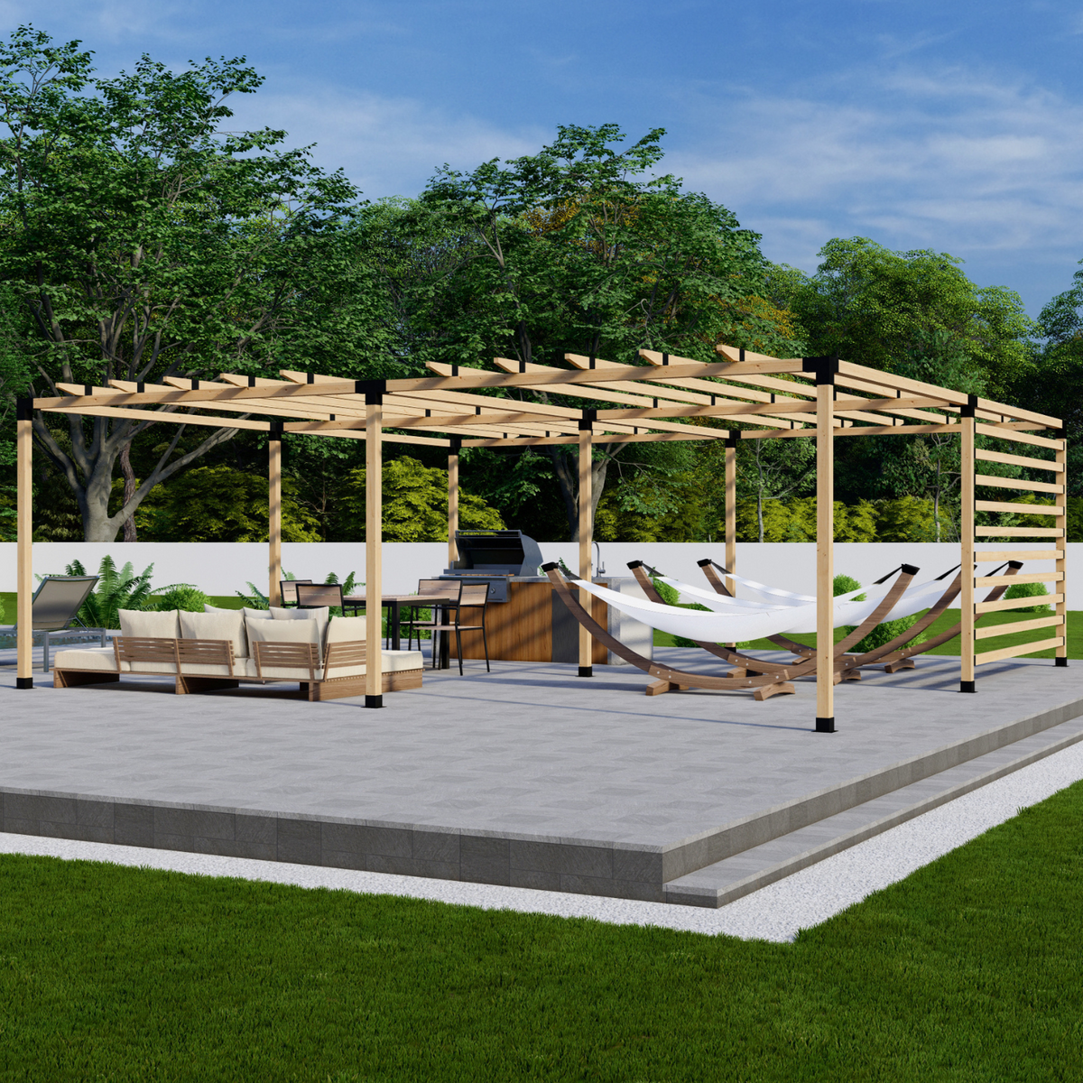 Kit DIY de pergola en grille 2x2