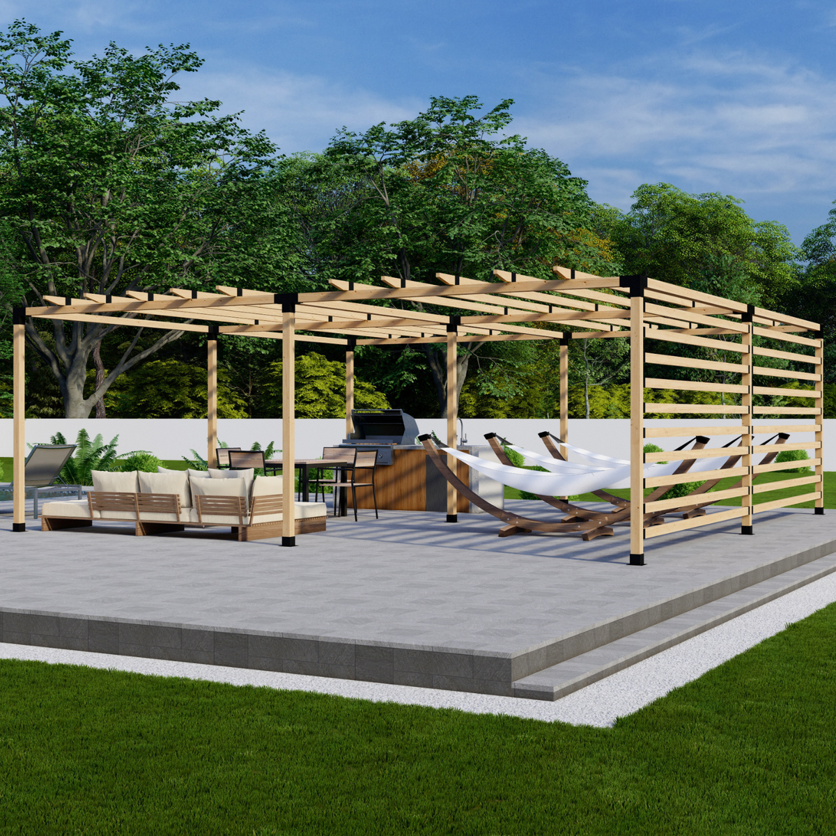 Kit DIY de pergola avec toit