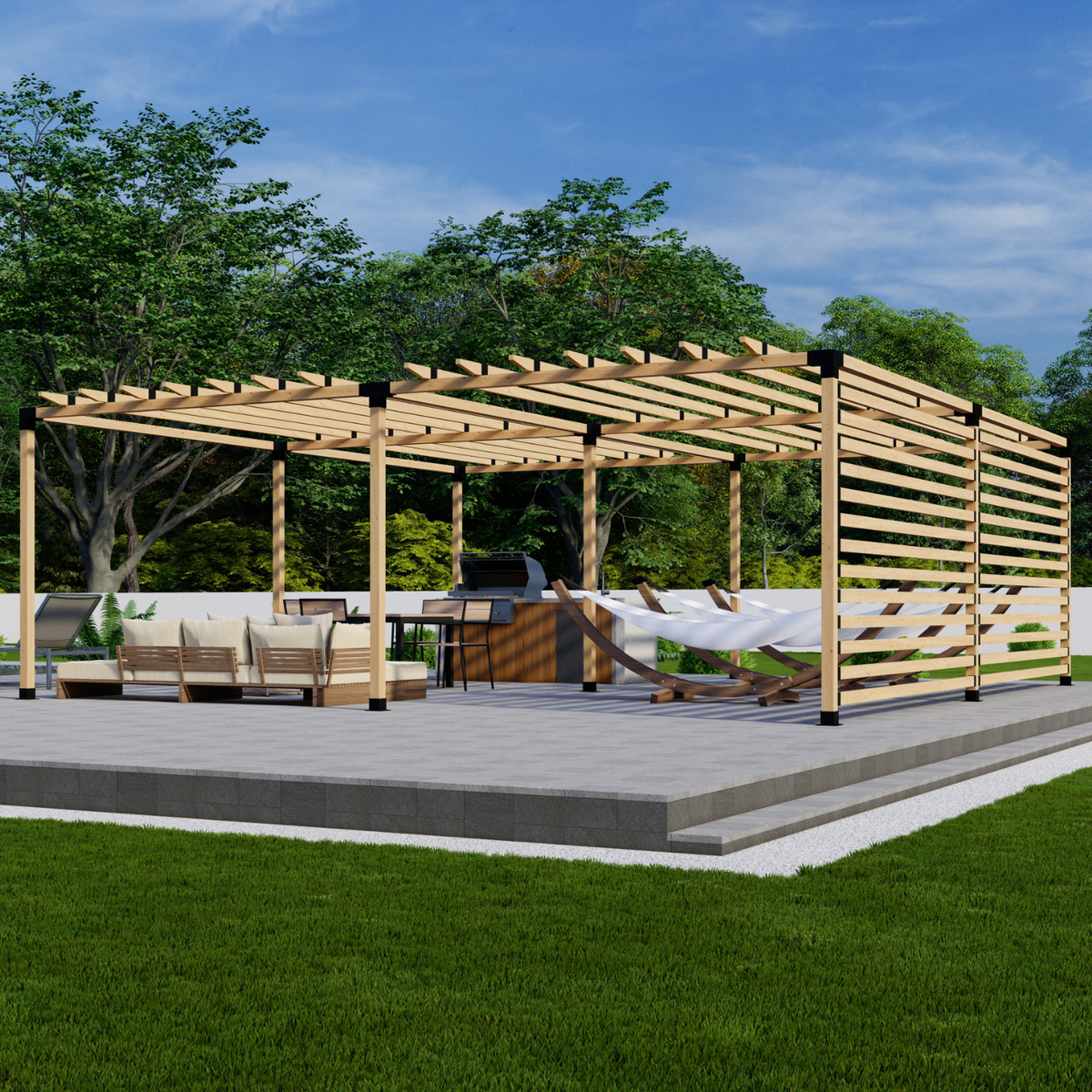 Kit DIY de pergola couverte