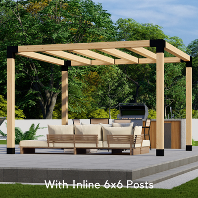 Pergola autoportante 11' x 9' avec toit