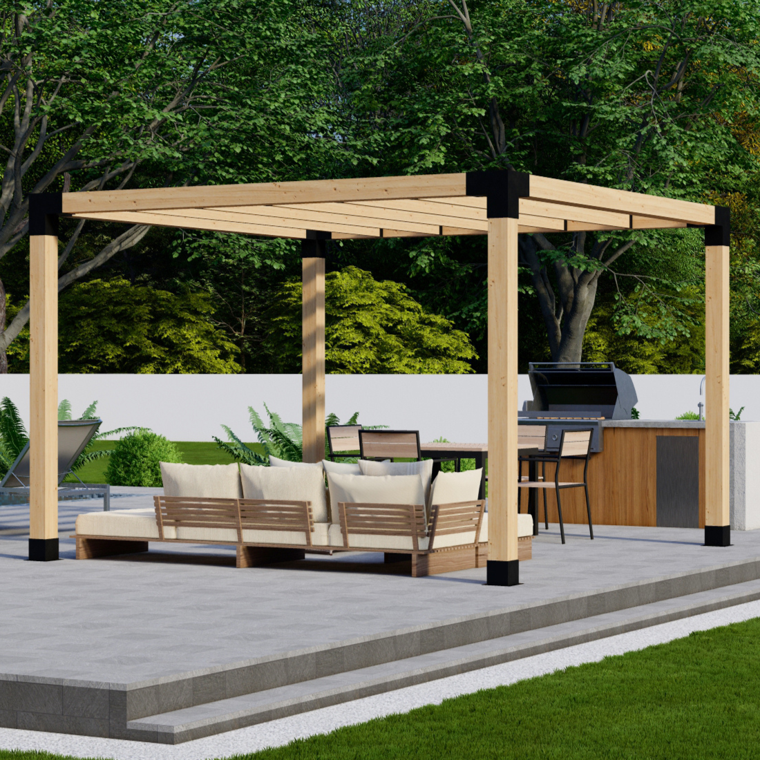 Kit DIY de pergola avec toit