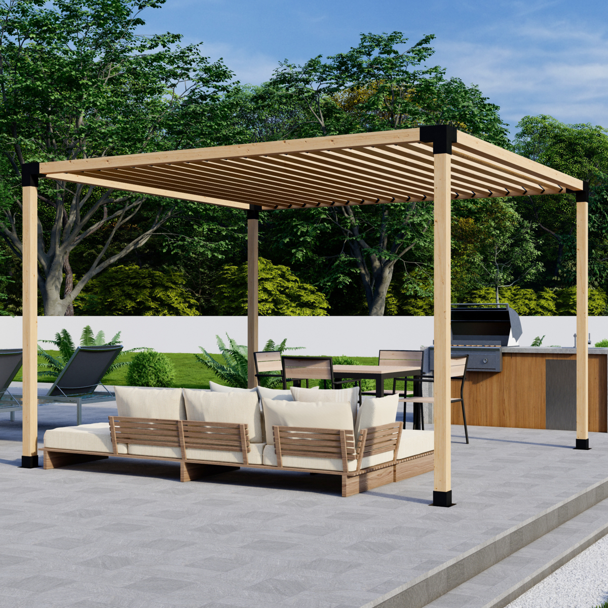 Kit DIY de pergola autoportante