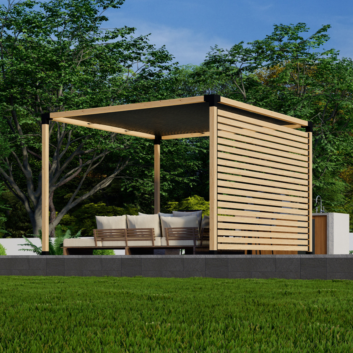 Kit DIY de pergola carrée