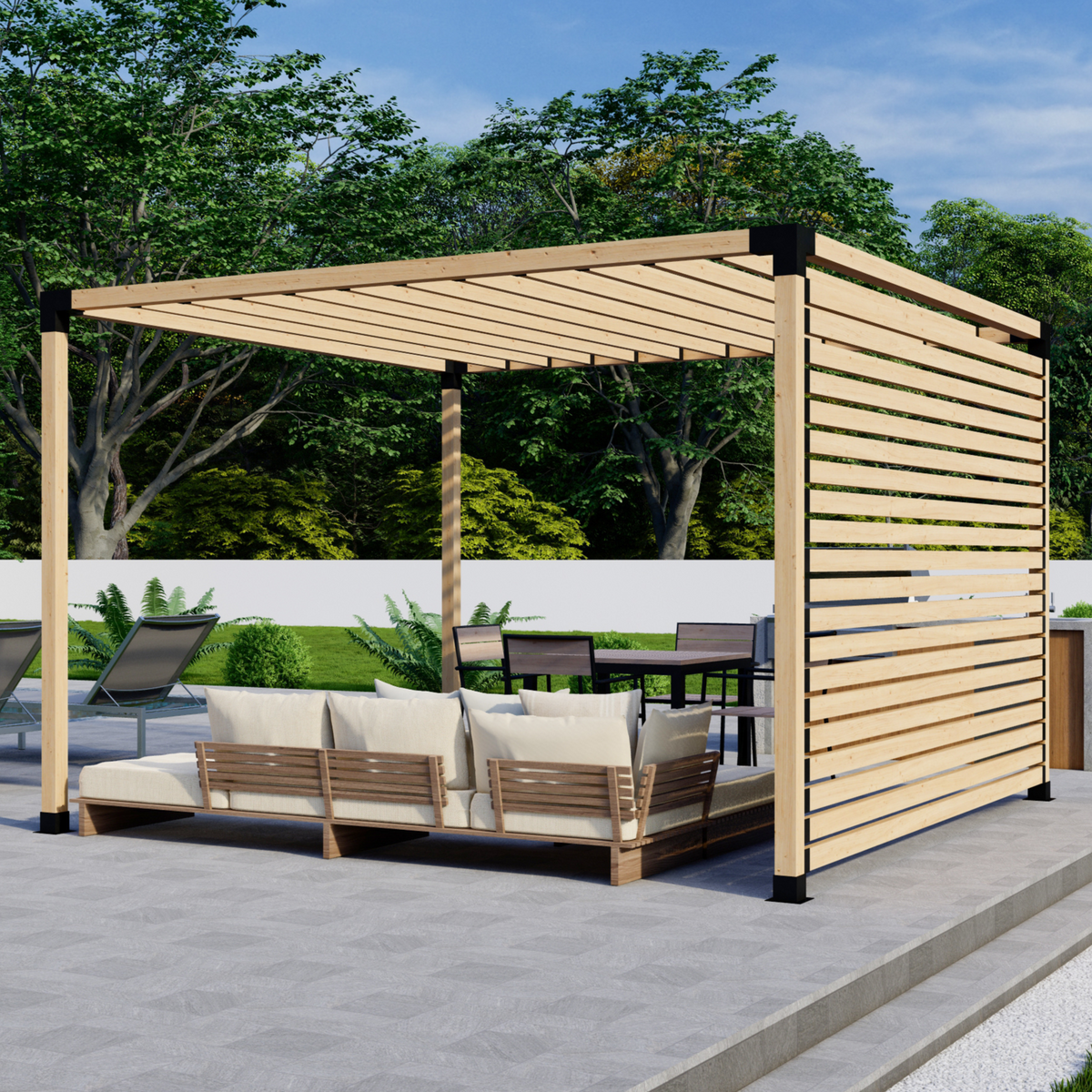 Kit de supports pour pergola en bois