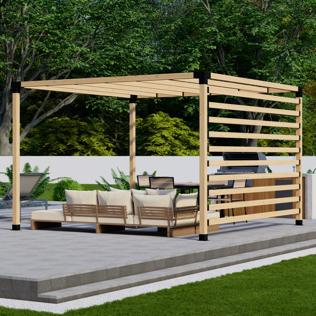 Kit de pergola autoportante