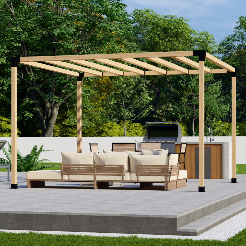 Kit de pergola extérieure pour terrasse