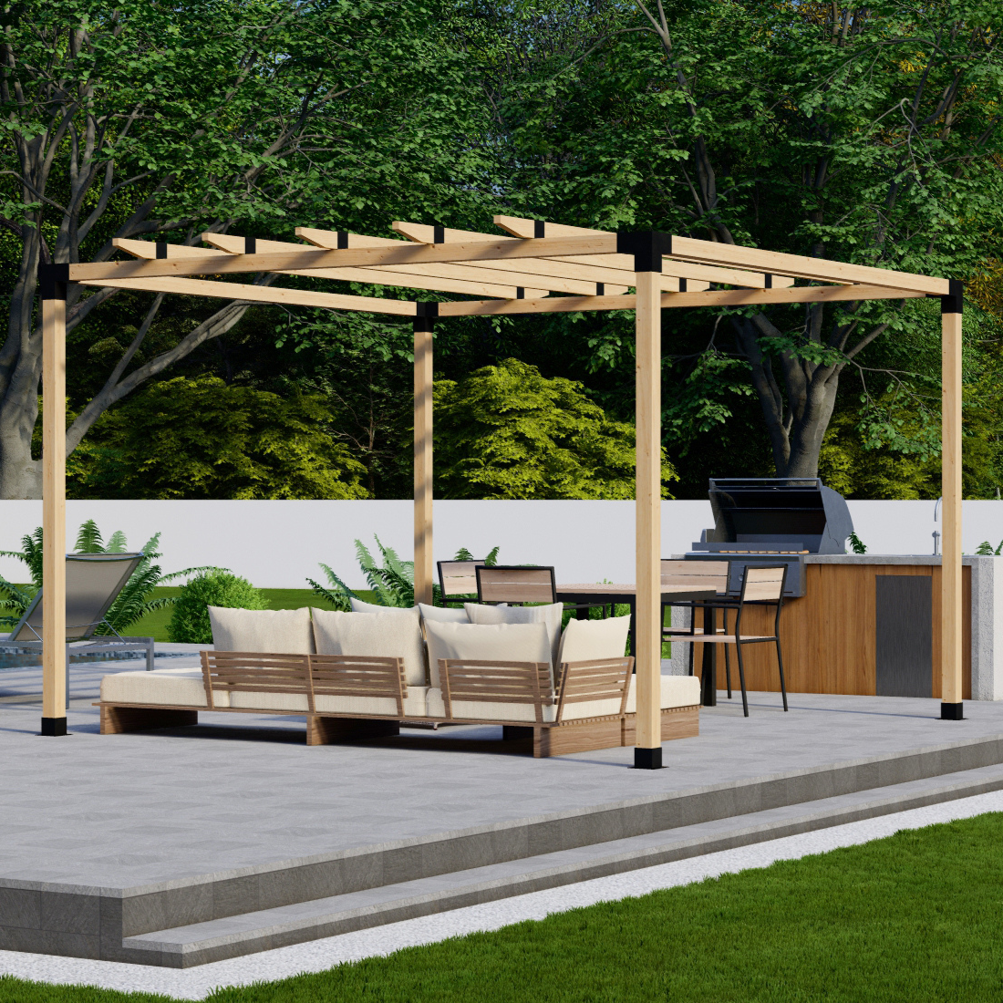 Petit kit de pergola en bois