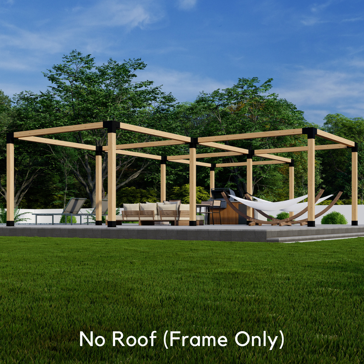 Kit de pergola en T – Pour pergola à 4 modules jusqu’à 36' x 24'