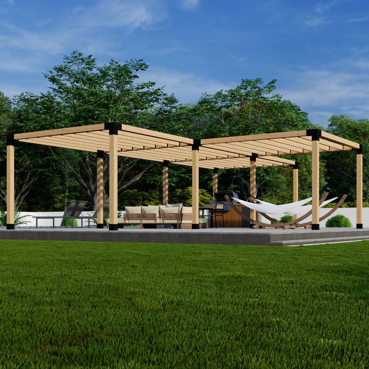 Kit de pergola en T – Pour pergola à 4 modules jusqu’à 36' x 24'