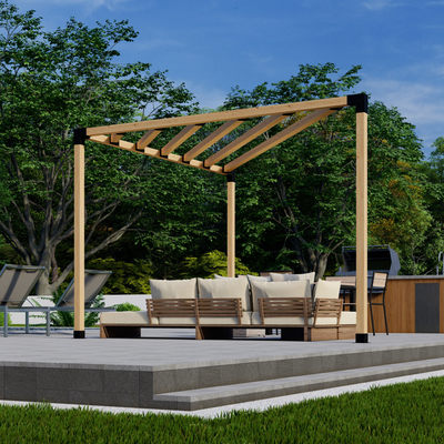 Kit de pergola en forme de triangle