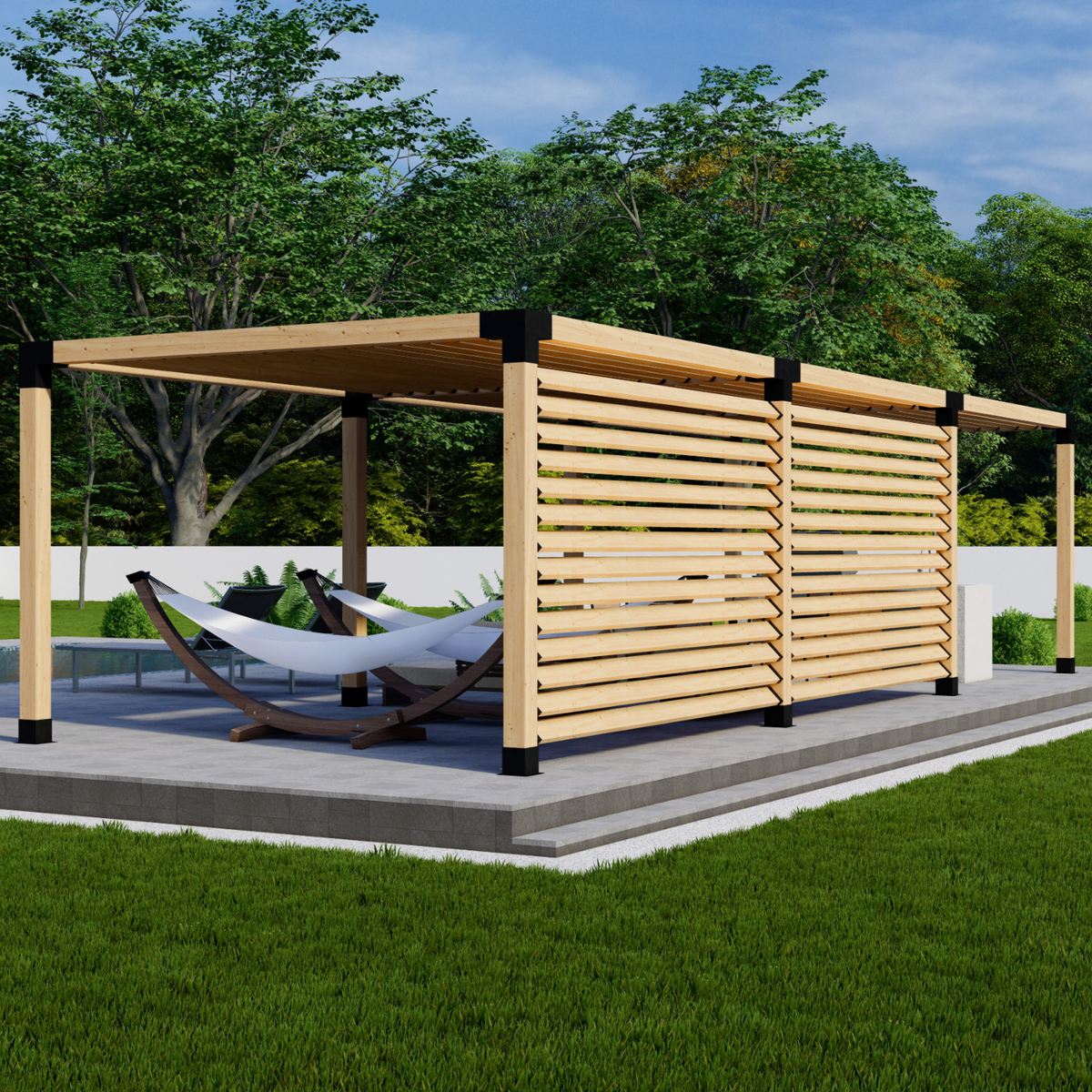 Kit DIY de pergola de jardin optimisée pour l’ombrage