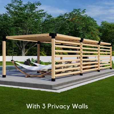 Kit de supports pour construire une pergola en bois avec toit