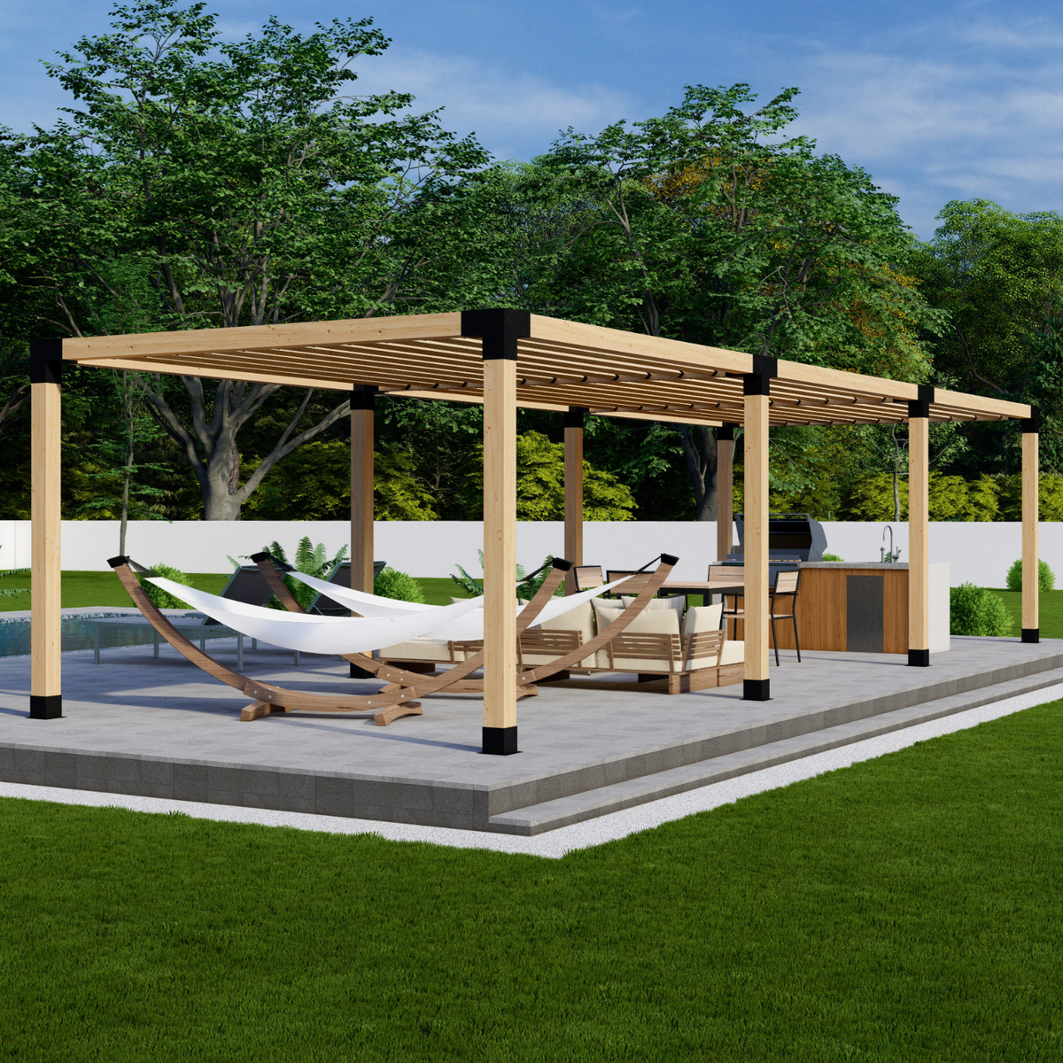 Kit de raccords pour pergola (choisir les supports 4x4 ou 6x6)