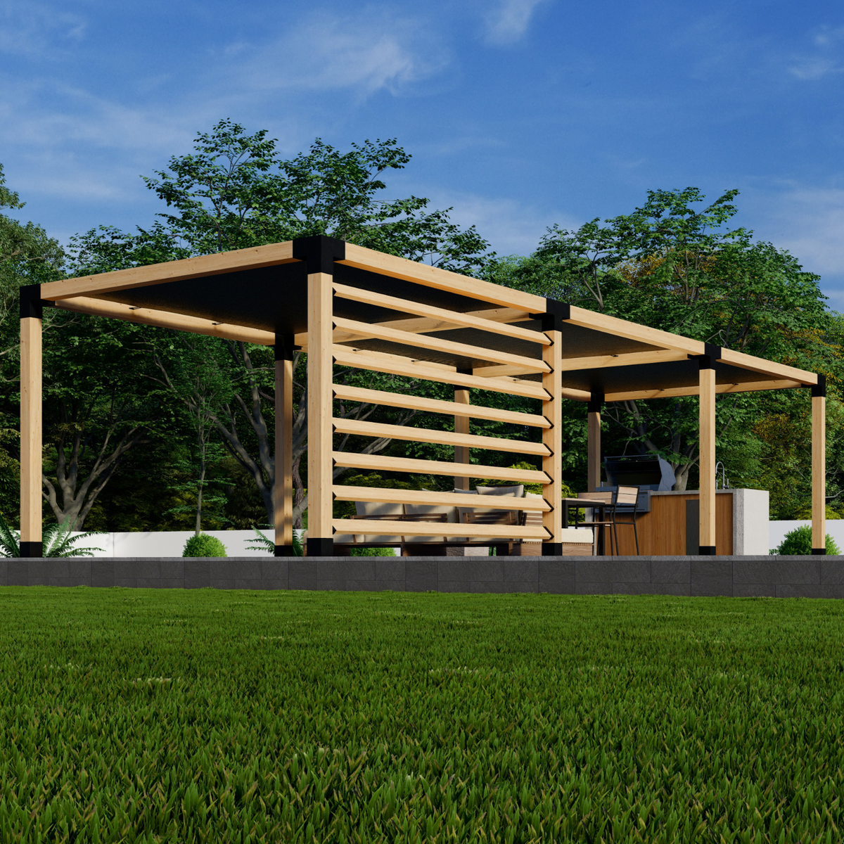 Kit DIY pour construire une pergola de jardin