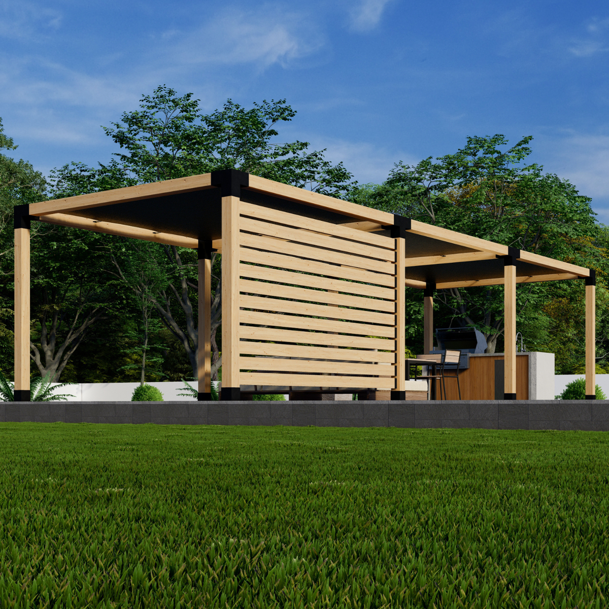 Kit DIY de pergola pour espace terrasse