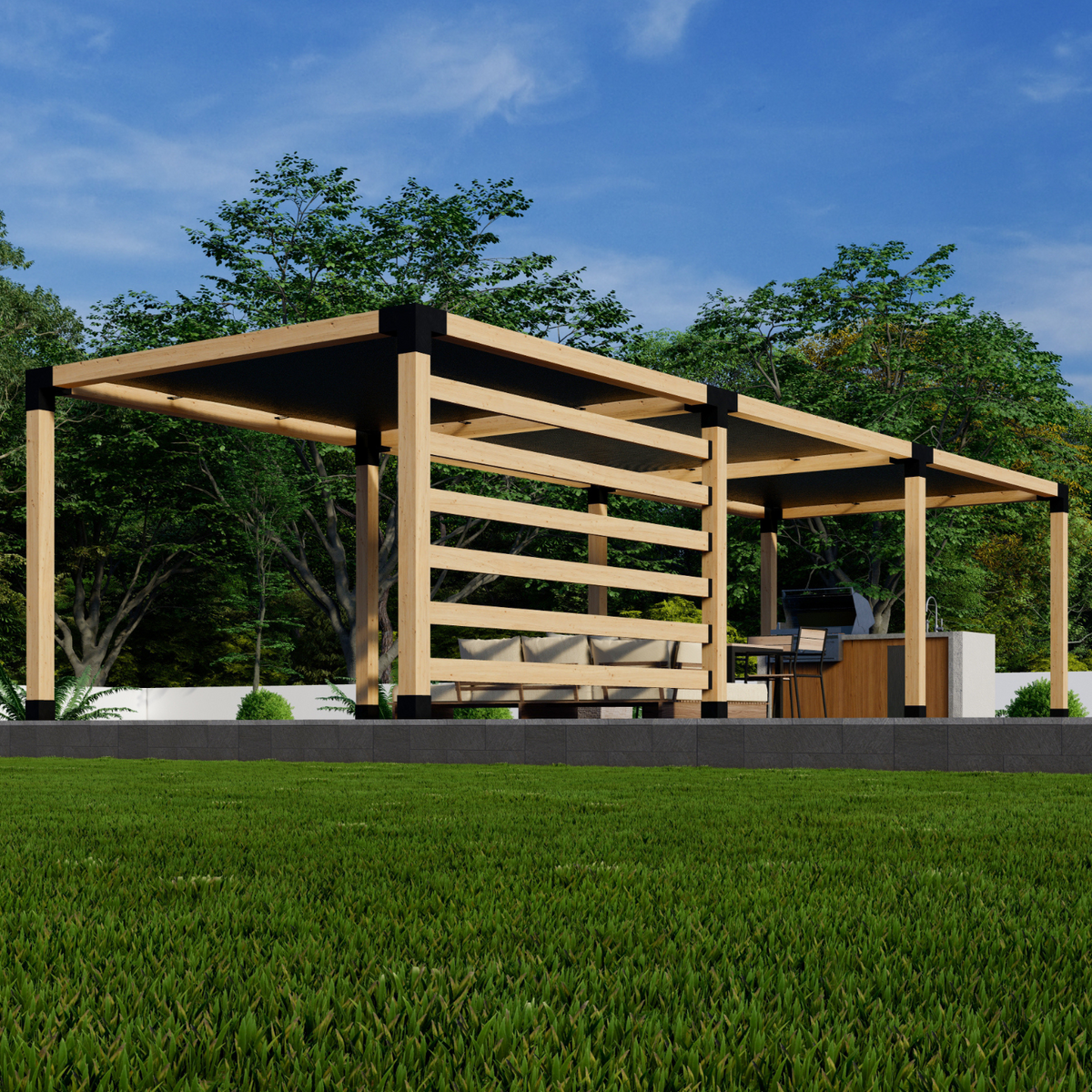 Kit simple de construction de pergola