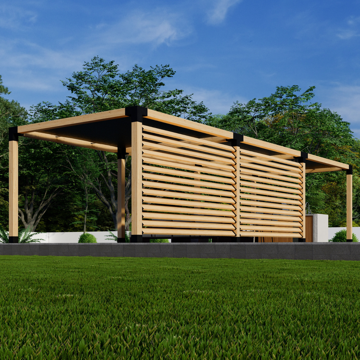 Kit pour construire une pergola autour d’un spa ou d’une terrasse