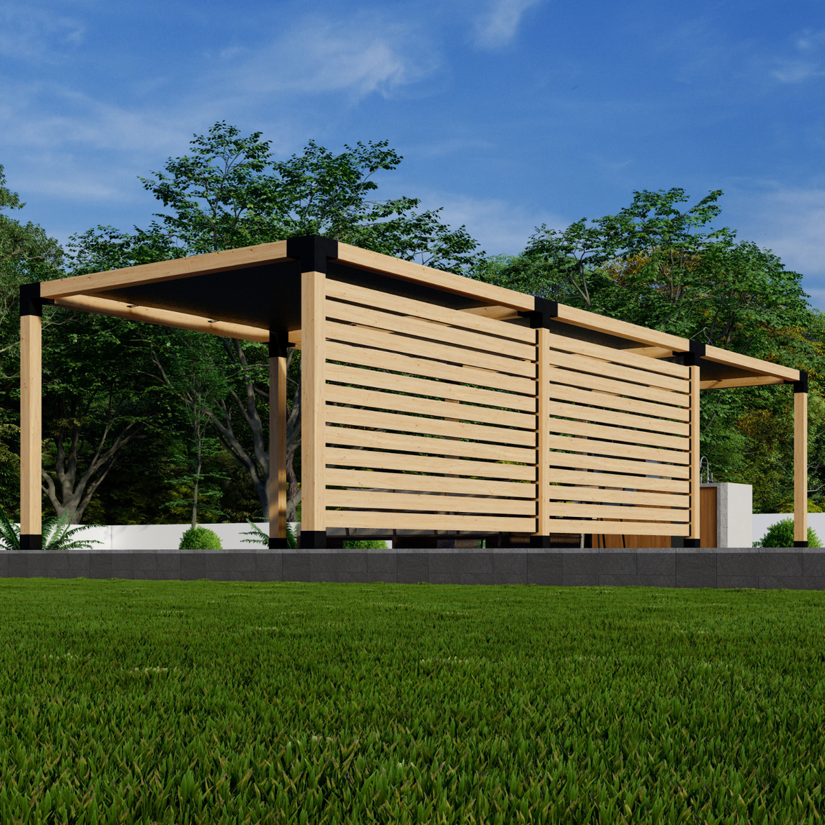 Kit de supports pour pergola de jardin en cèdre