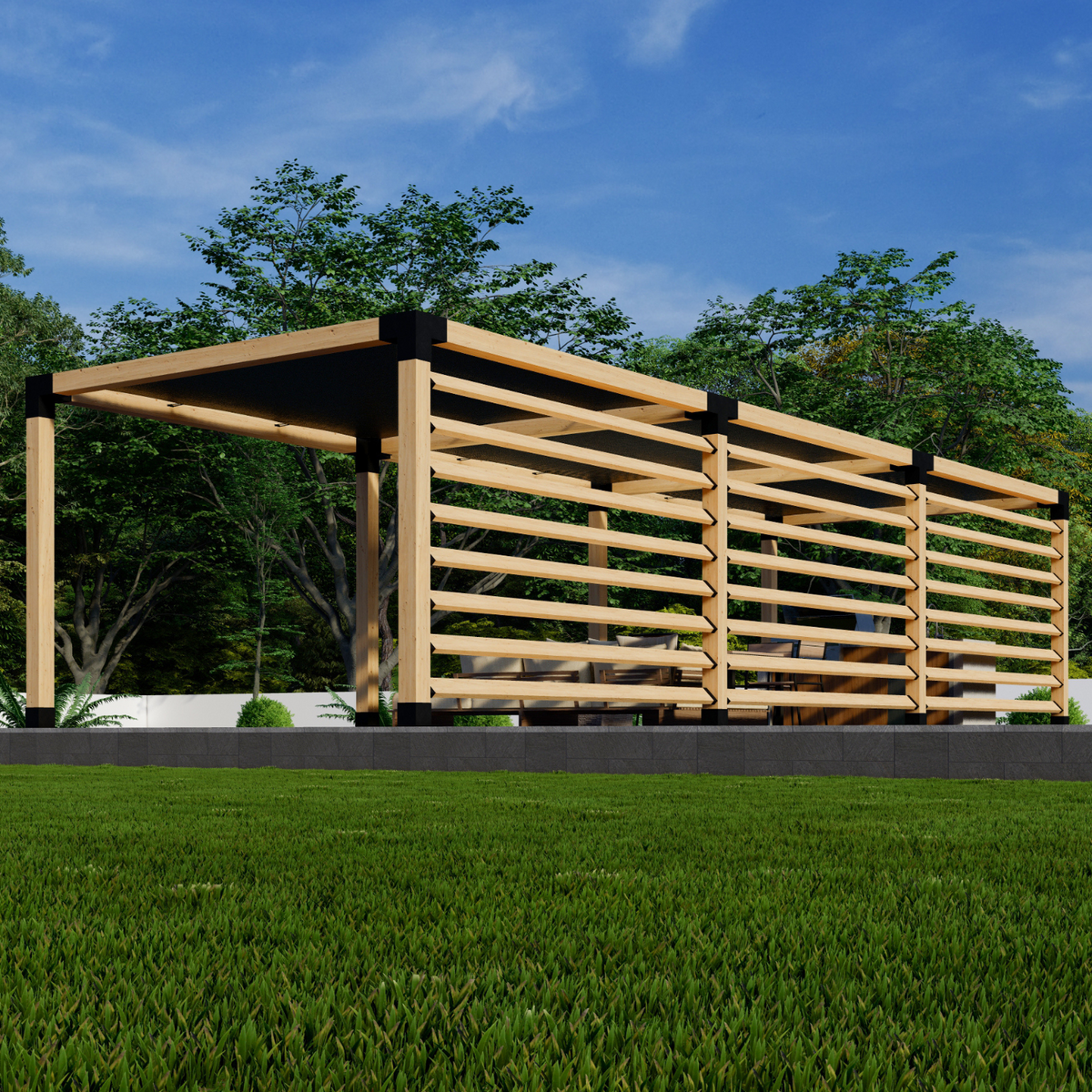 Kit DIY de pergola rectangulaire