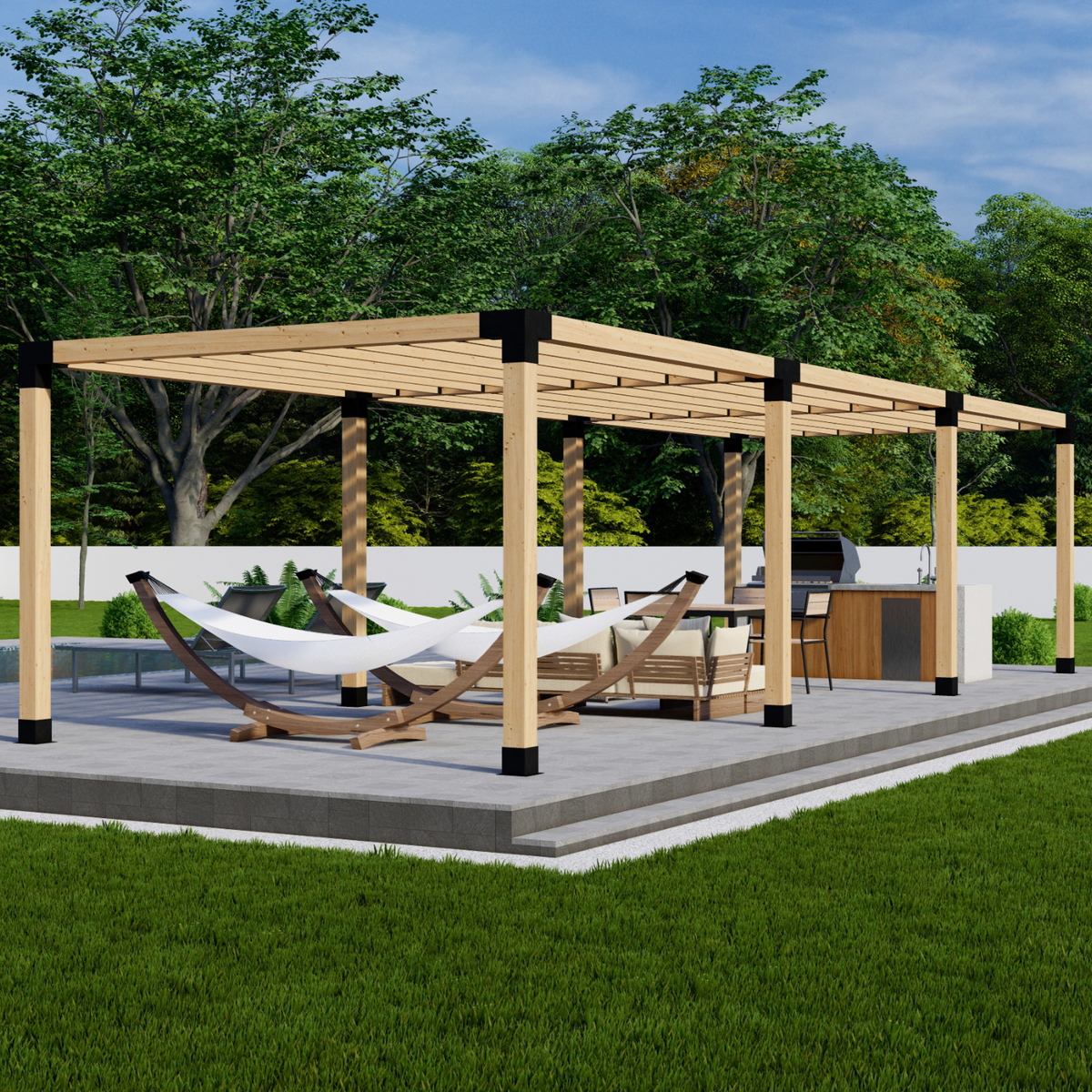 Kit DIY de supports pour pergola autoportante