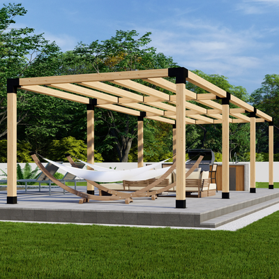 Kit DIY de supports pour construire une pergola étroite