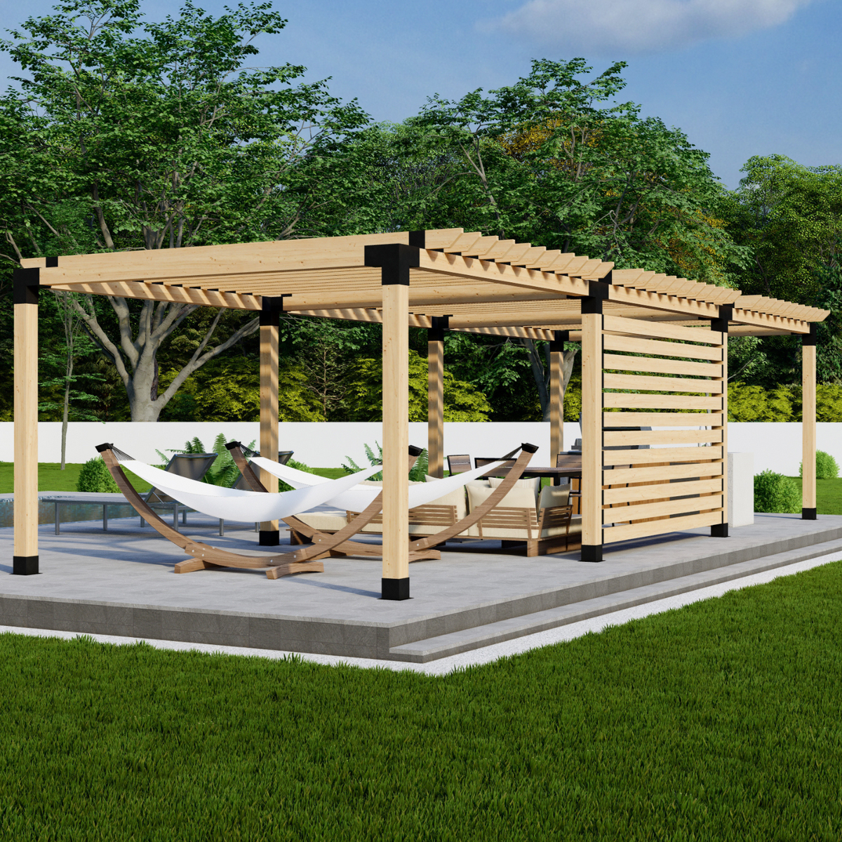 Système de pergola modulaire personnalisable