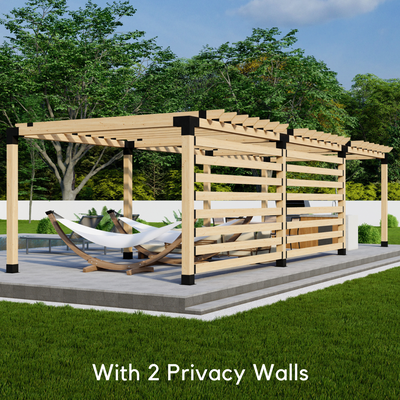 Kit pour construire une pergola autoportante au milieu du jardin