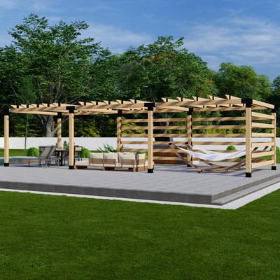 Kit de supports en acier pour pergola extérieure DIY