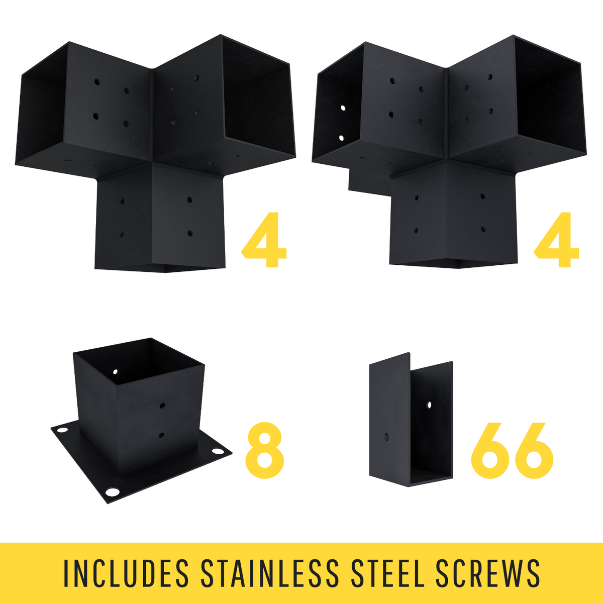 Kit de supports de solives pour pergola