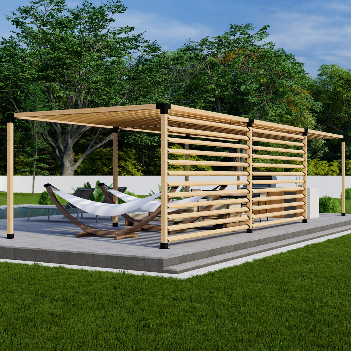 Kit de supports pour construire une pergola DIY