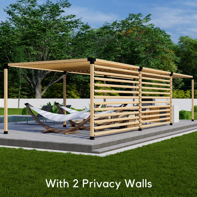Ensemble de supports métalliques noirs pour pergola (format 4x4)