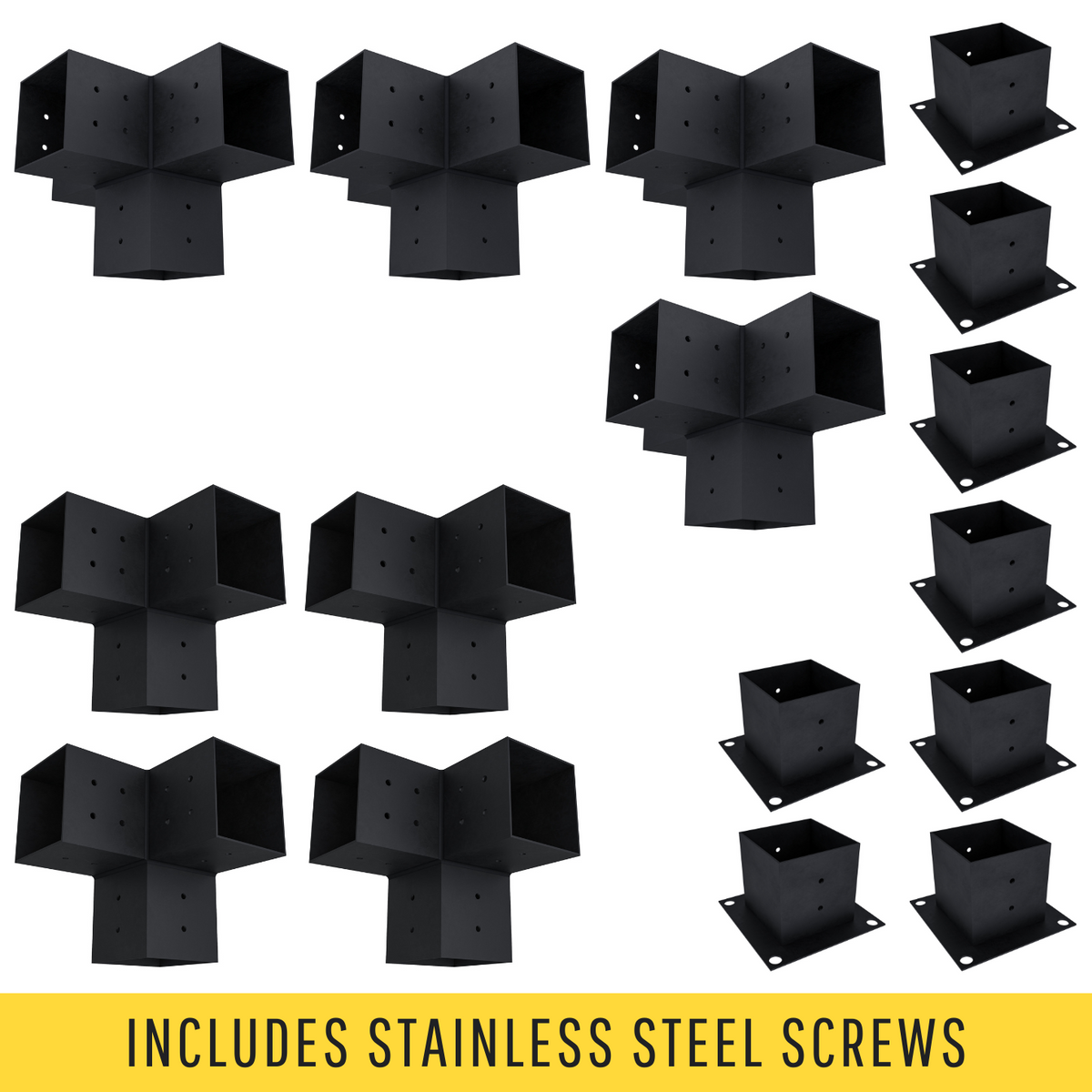 Kit de supports pour structure de pergola uniquement