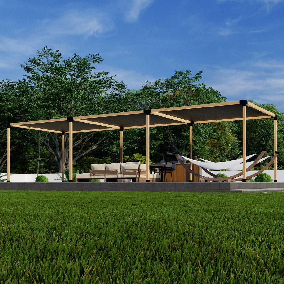 Kit DIY de pergola couverte