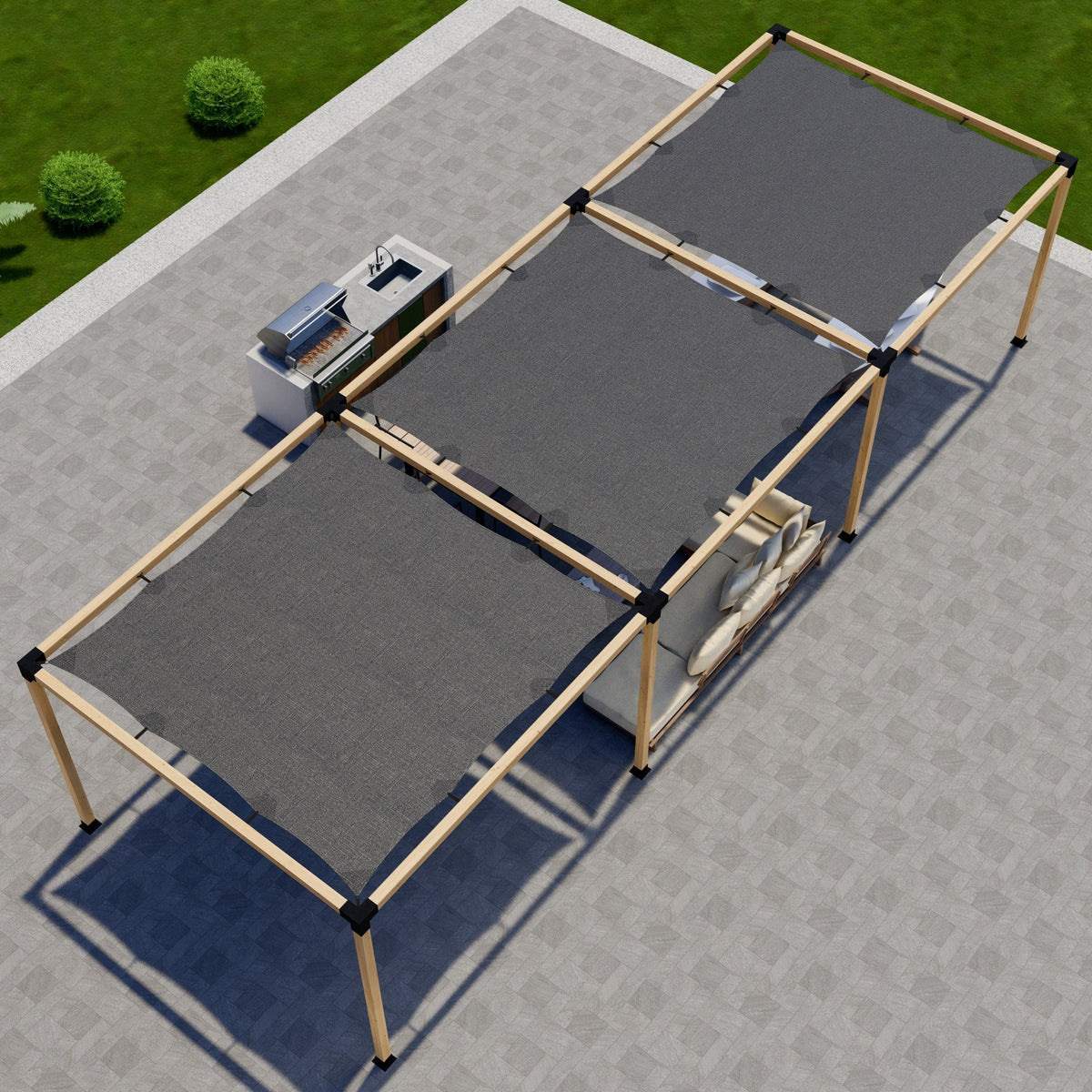 Kit DIY de pergola couverte