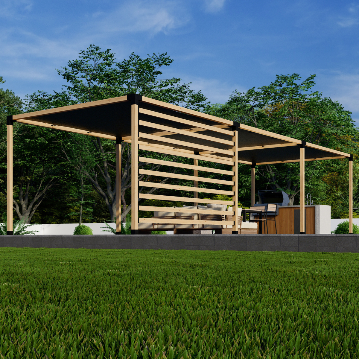 Kit DIY pour construire sa propre pergola
