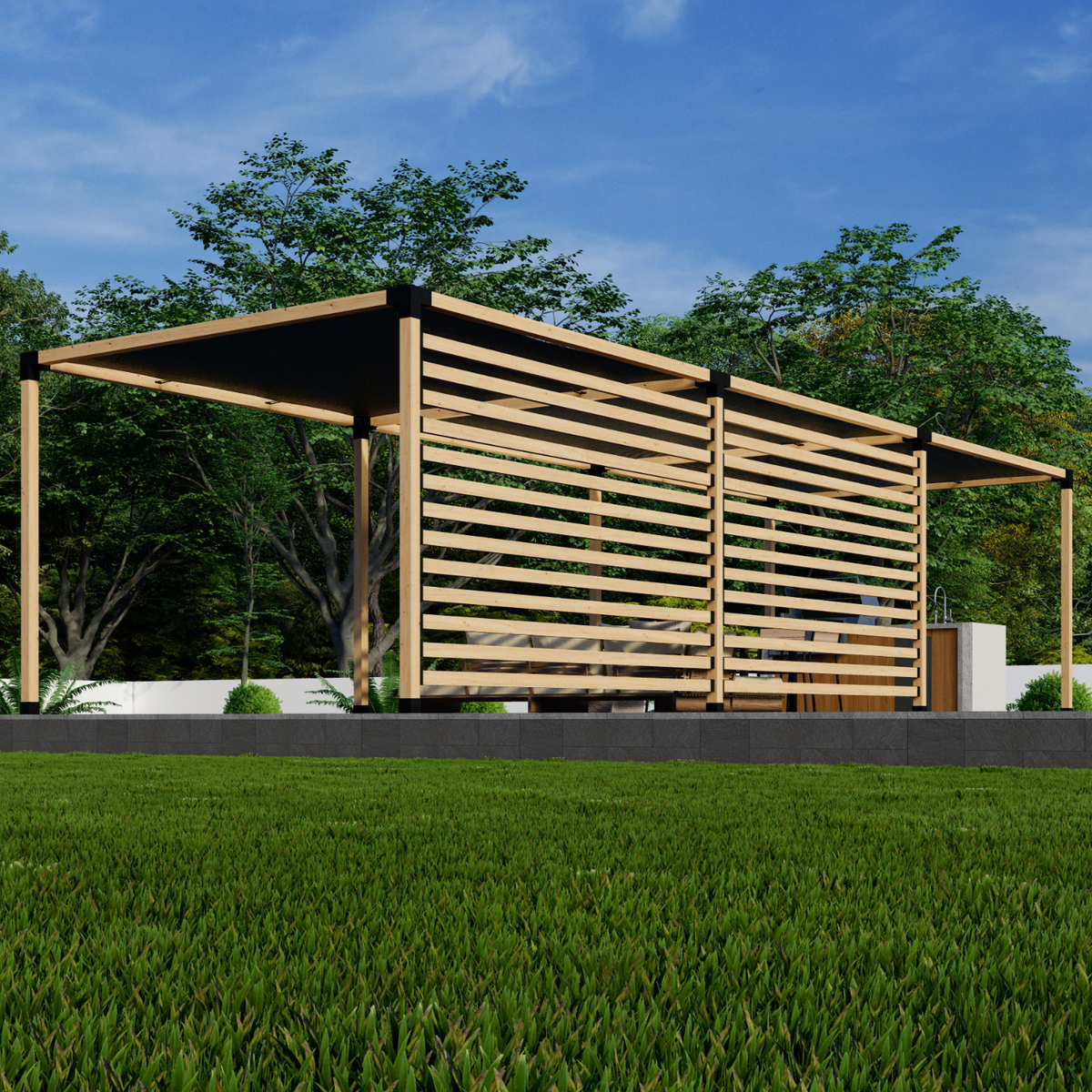 Kit DIY de pergola d’ombrage pour terrasse